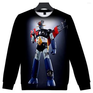 Moletons masculinos wamni mazinger z unisex moletom moda moda moda de manga longa de manga longa casual hip hop hip pullovers 2023