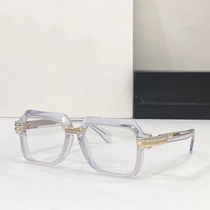 Glänsande kristallguld plastmetall rektangulära glasögon ramar män glas ramar glasögonmode solglasögon ramar med låda