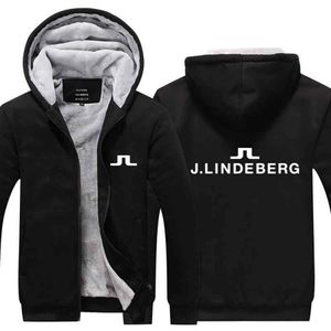 Herren Hoodies Sweatshirts j Linindeberg Golf Kleidung Freizeit Fleece warme Winter -Outwear Verdickte Jacke Schlanker Fit Rei￟verschluss Kapuze2955