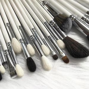 Makeup Brushes 24pcs Wooden Handle Synthetic Goat Hair Make Up Set Professional Artist Brush