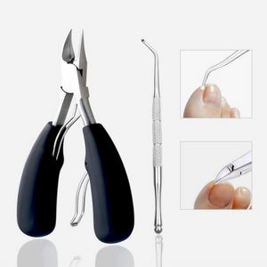 Stainless Steel Nail Clipper Cutter Toe Finger Cuticle Plier Manicure Tool set with box for Thick Ingrown Toenails Fingernail 12pcs DHL179