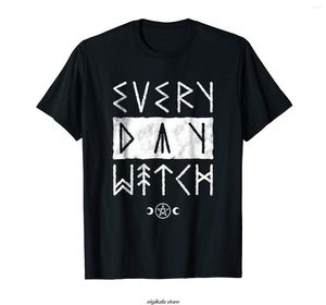 Camisetas masculinas rúnica rúnica witchcraft gótica marca masculino masculino slim slim camisa verão a moda para manga curta