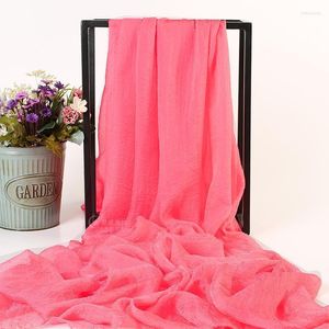 Schals Sommer großer Schalstrandtuch Frühling und Herbst Long Damen Chiffon Schal plissierte Pareo 2023Scarves Kimd22