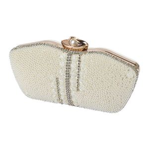 Evening Bags Elegant and luxurious pearl dinner bag Simple temperament handbag Advanced sense cosmetics storage purses ladies handbags