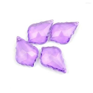 Parti del prisma di vetro dei pendenti viola del cristallo 10Pcs/Lot del candeliere per la lampada dei fili di nozze