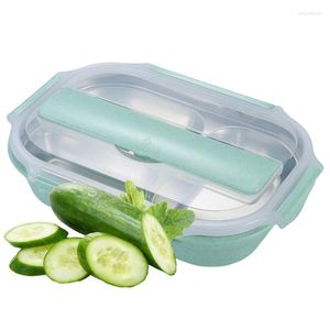 Geschirr-Sets, Lunchbox-Behälter, abnehmbarer Bento-Behälter mit Deckel, großes Fassungsvermögen, Thermo-Lunchbox-Stil