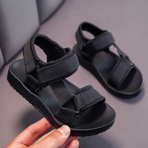 Sandaler barn sandaler för flickor pojkar mode sommar småbarn baby strandskor platt spädbarn barn sportskor sneakers tjej pojke sandaler z0225