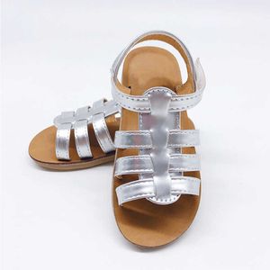 Sandals Fashion Sandal Girls Summer 2019 Baby Shoes Outdoor Toddler Leather Sandals Roman Style Casual Princess Sandals Shoes Z0225