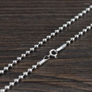 Ketten 3mm Kugelkette Halsketten 925 Silber 45cm bis 80cm Original S925 Thai Halskette zur Schmuckherstellung VintageChains