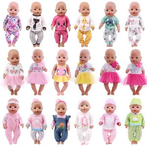 Bambola Abbigliamento Vestiti Unicorn Kittys Vestito Fit 18 pollici Americano 43 CM Reborn New Born Baby Doll OG Girl Doll Russia Giocattolo fai da te