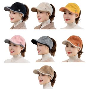 Ball Caps Herbst Und Winter Hut Frauen Stil Einfach Zu Nehmen Leere Top Koreanische Mode Kappe Warme Damen Gestrickte HatBall BallBall