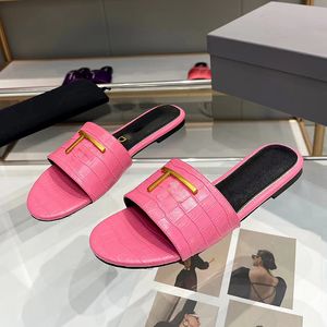 designer shoes house platform slippers for women summer beach Genuine Leather flats sandals sizi 10