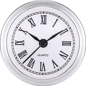 5 Pack 61mm Insert Clock Built - I Roman and Arbic siffror Roman för Fit Up Reparation Desk Quartz Clock Replacement Sats