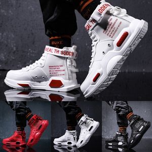 GAI Dress Shoes Mens High Top Fashion Leather Sneakers Trend Comfortable Man Casual Outdoor Non-slip Breathable Men 230225