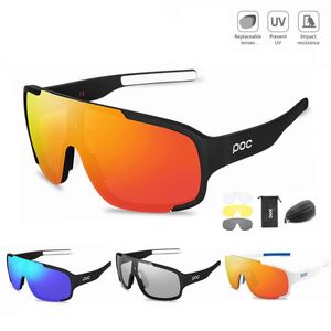 4レンズセットPoc Crave Bike Glasses Sport Sunglasses Men MountainバイクMTBサイクルアイウェア300G
