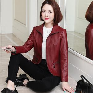 Women's Leather 2023 Fashion High Quality Genuine Jackets Women Spring Autumn Real Sheepskin Coat Short Female Jacket Mujer Chaqueta Zjt