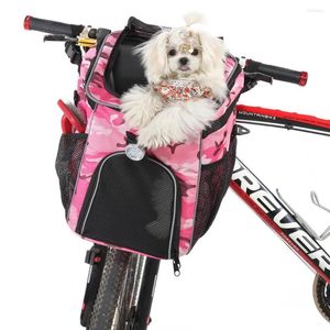 Capas de assento de carro para cachorro Carrier de bicicleta gato cesta de bicicleta de viagem ao ar livre Backpack de estimação de animais de estimação preto cinza vermelho bolsa dobrável