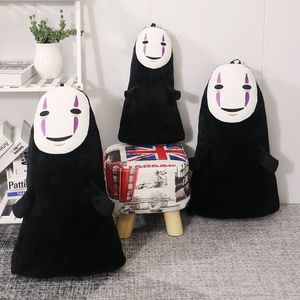 Plush Dolls 40/60cm Funny Spirited Away Faceless Man No Face Plush Toys No Face Ghost Kaonashi Stuffed Pillow Creative Gift for Girls Kids 230225