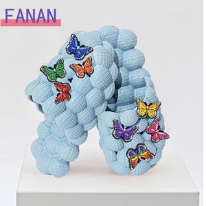 Slippers Женские пузырьковые массажер -тапочки смешные пузырьки Lychee Unisex Super Soft Sandal