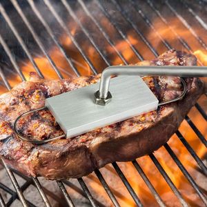 Verktygstillbehör BBQ Barbecue Branding Iron Signature Namn Markering Stämpel Tool Steak Burger 55 X Letters and 8 Spaces Bakery
