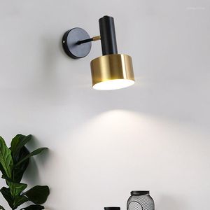 ウォールランプノルディックモダンE27 LED 110V 220V SCONCE LIGHT GOLD BLACK BLACK INDOORホームキッチンベッドルームリビングルーム装飾イルミンフィクスチャ