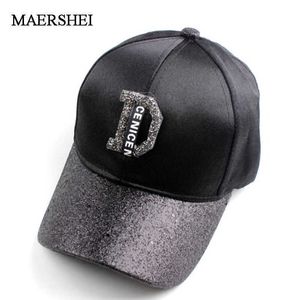 Ball Caps MAERSHEI Fashion Women'S Rhinestone Hats Luxury Female Baseball Cap Bling Diamond Cap g Casquette Girl Snap Back GorrasJ230227