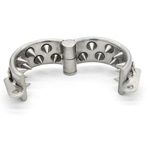 Stainless Steel Male Chastity Device Penis Cage Spiked Cock Ring for Men