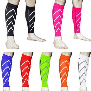 Calzini da uomo Compressione Sottile Pelle di vitello Sport Notte Corsa Nylon Leggings fluorescenti Calzini da basketUomo