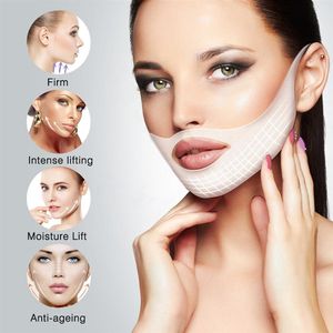 ELAIMEI Lifting Face Masks V Shape Face Slim Chin Check Neck 4Pcs Lift Peel-off Mask Slimming Bandage Shaper Skin Care2754