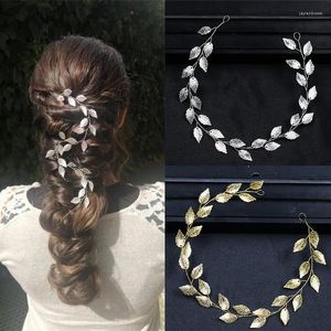 Copricapo argento colore nozze per le foglie di foglia di capelli a foglia di capelli per donne accessori per capelli per la sposa regalo di gioielli
