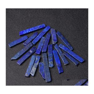 car dvr Stone Natural Lapis Lazi Quartz Stick Point Beads Top Drilled Blue Loose Pendant For Jewelry Making About 2Mm Hole Drop Delivery Dh1P8