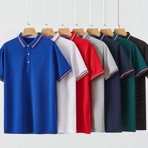남성 디자이너 폴로 셔츠 남성 고급 티셔츠 작업 폴로 패션 패션 짧은 슬리브 캐주얼 남성 여름 티셔츠 멀티 컬러 자수 생선 골프 Tshirt 크기 S-4XL