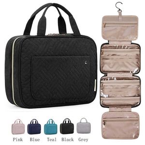 Storage Bags Large Capacity Makeup Bag Travel Cosmetic Bag Waterproof Toiletries Wash Storage Bags Travel Kit Hanging Bathroom Wash Bag Y2302