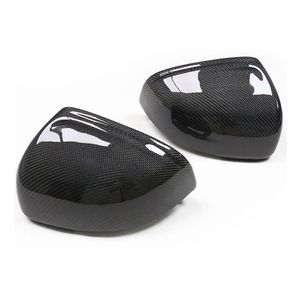 Tampa de espelho de vista traseira de fibra de carbono 100% para Volvo S60 S60L V60 XC40 S90 2016-2020 Mirrores laterais do carro Shell