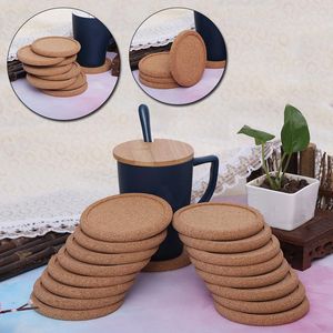 Table Mats 2PCS Round Cork Coasters Set Coffee Cup Mat Drink Tea Pad Placemats Wine Decor Arrive