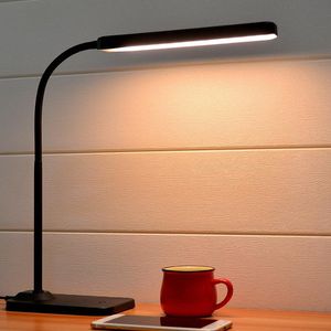 مصابيح الجدول USB LED مصباح مكتب قابلة للشحن مصباح حماية العين ضوء تعتي