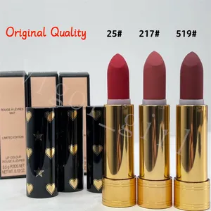 G Brand Lipstick for Women Girl Lip Beauty Cosmetics Ny stil Originalkvalitet Rouge A Levres Mat Limited Edition Lip Color 3.5G med 3 f￤rgstock Fast Free Frakt
