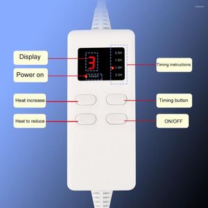 Filtar uppvärmning av filt justerbar Storbritannien plugg pad fällbar elektrisk uppvärmning hem vintertillbehör