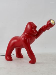 Floor Lamps Gorilla Lamp Italian Design Sense El Lobby Exhibition Hall Large Animal Decoration Sculpture Table