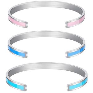 Bracciale rigido 2023 gioielli in acciaio inossidabile colla colorata che cade braccialetto multicolore moda personalizzata più recente