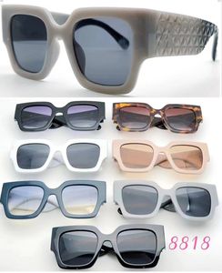 Óculos de sol de alta qualidade de designer de moda homens homens de óculos de vidro feminino lente UV400 unissex com caixa