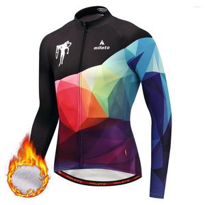 Racing Jackets Customize 2023 Top Quality Winter Spring Thermal Fleece Cycling Jersey Long Sleeve Clothing Pro Mtb Men Bike Wear