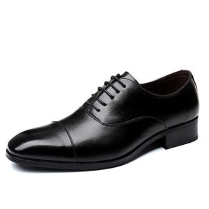 Sukienka buty 2021 Vintage Men Formal Casual skórzane buty