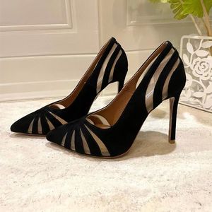 Aquazzura novos sapatos para mulheres de couro genuíno super saltos altos finos primavera outono luxo designer sapatos femininos 10cm bombas calçados 35--42 tamanho