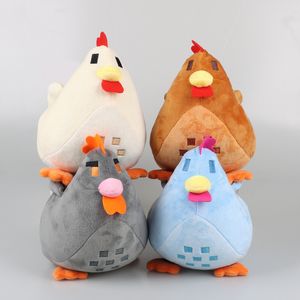 Tillverkare grossist 4-färg 20 cm stjärna Dew Valley Tale Rooster Plush Toys Stardew Valley Cartoon Games kring dockor Barnpresenter