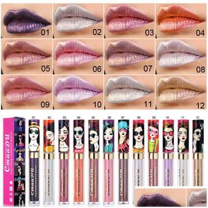 Lucidalabbra Cmaadu Brand Y Sparkle Chameleon Metallic Stick Nude Long Lasting Waterproof Matte Liquid Lipstick Compleanno Makeup Drop De Dhvgm