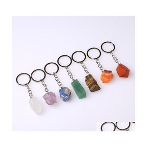 bil DVR -nyckelringar naturlig malmkedja ring Gem kvarts fluorit citrin lapis lazi ametist irrear stenhängen Keyring keychian diy smycken dhuye