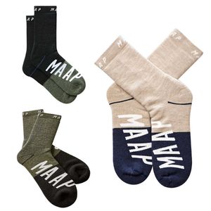 Skarpetki męskie Skarpetki rowerowe MAAP Autumn Winter Rower Socks for Men Women Mtb Road Racing Skarpetki Akcesoria Outdoor Sport Football Socks Z0227