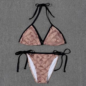 Womens Tanks Bikini letter Floral Lace Underwear Deep V Push Up Bra And Pantis Swimming and wading