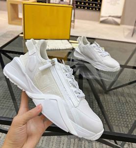 Casual-stylish mężczyźni Flow Sneakers Buty boczne zip trener nylon zamszowy elastyczna komfort wypoczynkowy płaskie sznurówki gumowe tkaniny podeszwy sportowe sporty eu 38-46 oryginalne pudełko